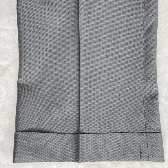 Hart Schaffner Marx Men's Gray 100% Wool Tapered Leg Dress Pants 36X31 - Picture 8 of 12